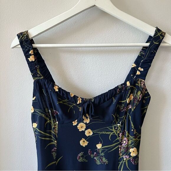 Reformation Peridot Side Slit Midi Dress in Mademoiselle - Picture 4 of 9